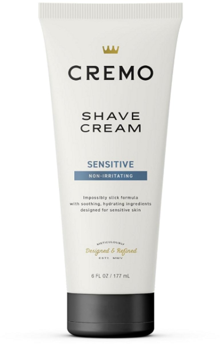 Cremo Sensitive Shave Cream 117ml – Ultra-Soepele Scheercrème voor Mannen | Voorkomt Snijwonden, Scheerbrand & Irritatie