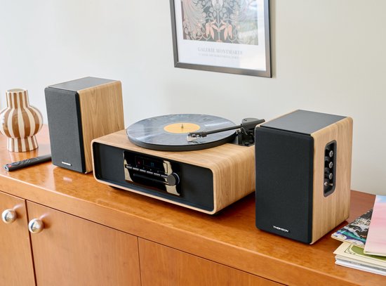 Thomson Cosy WS902DUO Boekenplank Speakerset L - Zwart van Merkloos — afbeelding 4