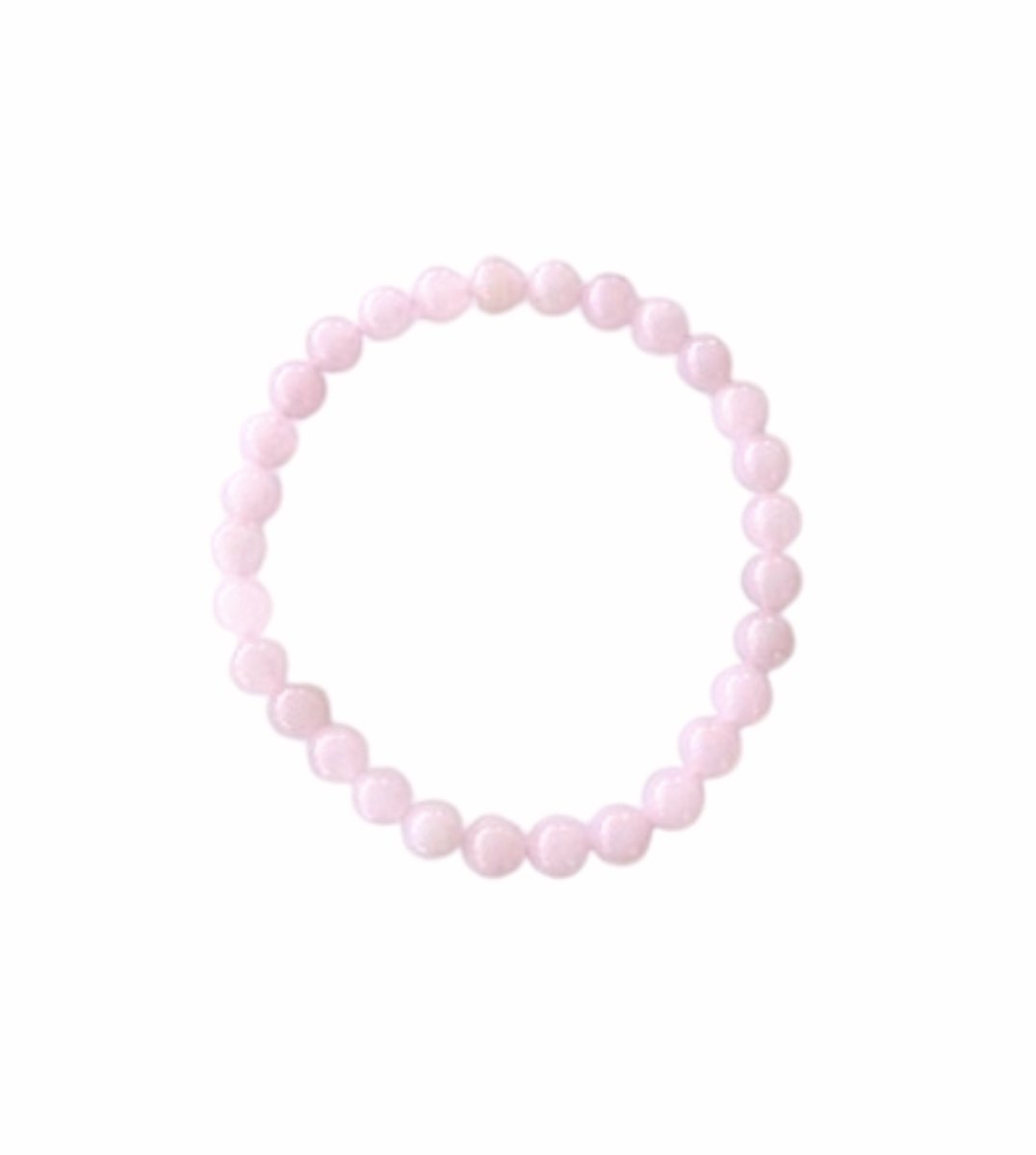 Rozenkwarts armband - edelsteen - 6 mm
