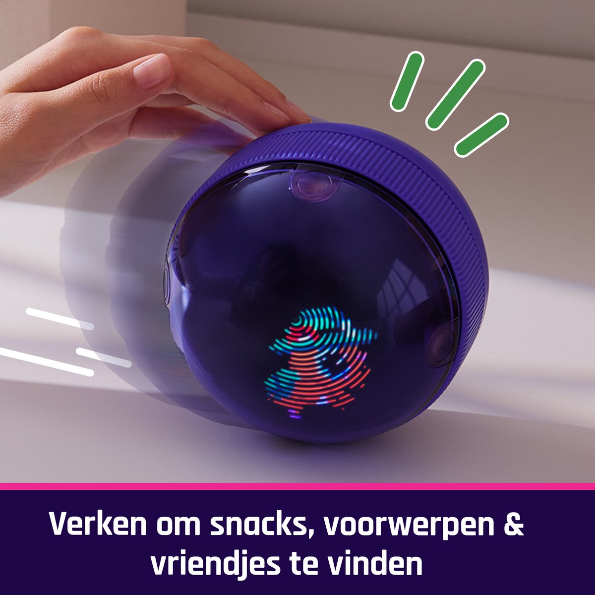 Bitzee Hamster Bal -Interactief speelgoed met meer dan 20 hamsters - Rolt en reageert op aanraking - Speelgoed met digitale huisdieren — afbeelding 3