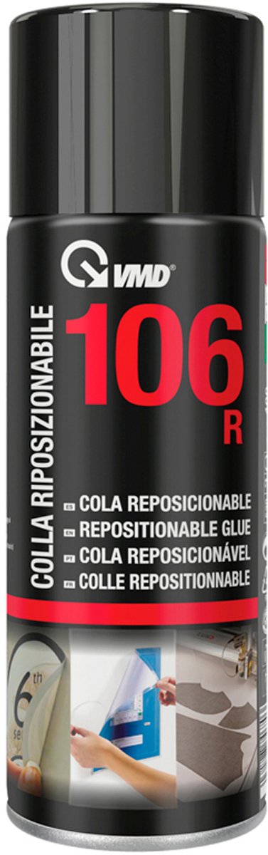 Herpositioneerbare Universele Lijmspray - 400ml - Transparant - Tijdelijke Hechting - Voor Papier Folie Kunststof Rubber - Flexibel & Herbruikbaar [17306R]