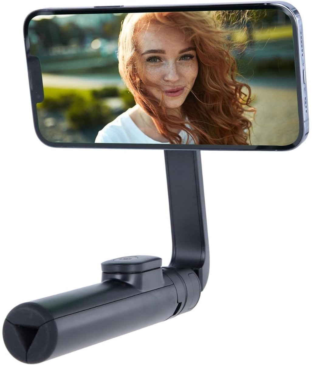 Famanu – Magnetisch mini telefoonstatief met afstandsbediening, verstelbaar 3-in-1 statief en selfiestick