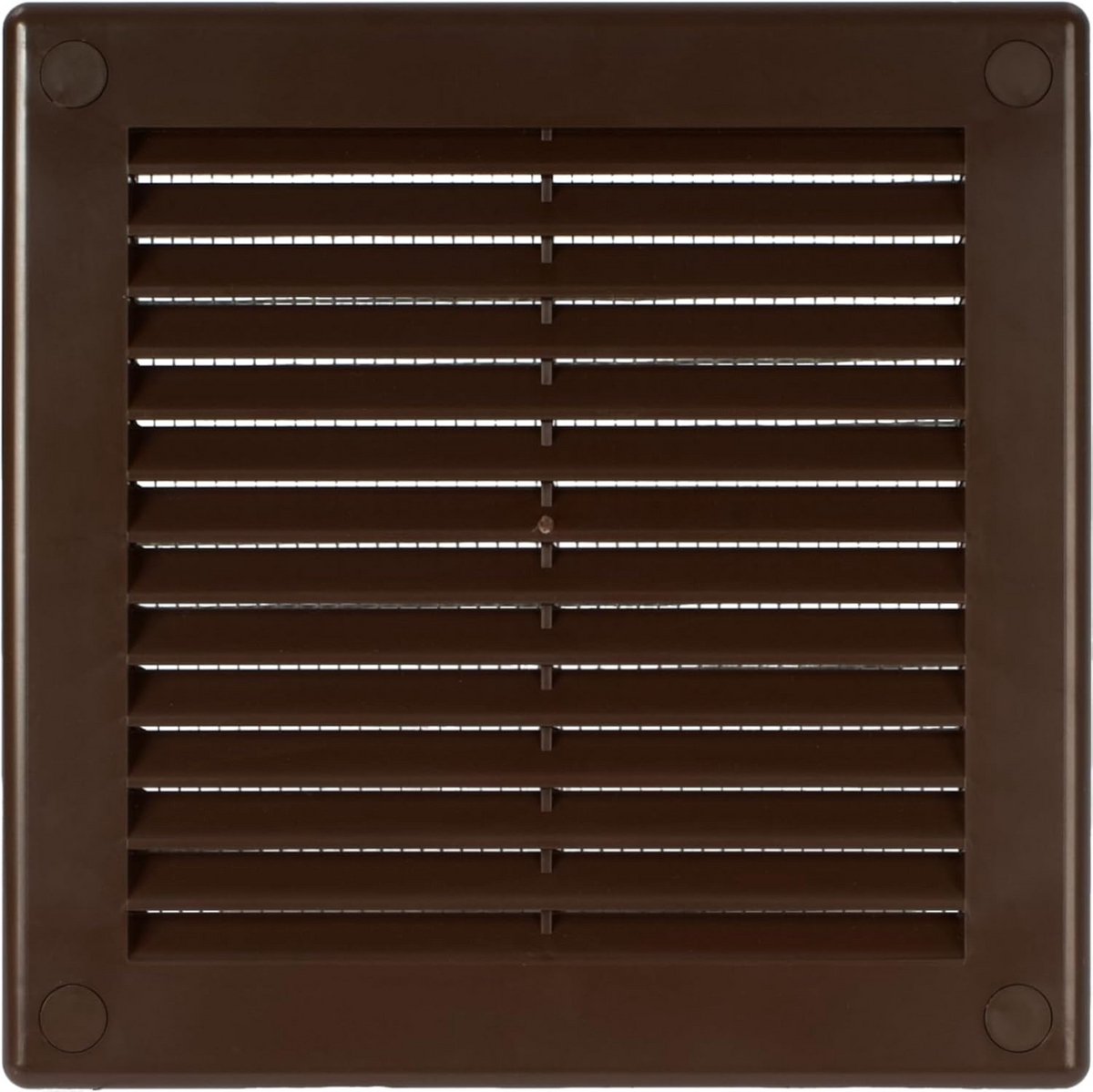 Vierkant Ventilator Rooster 15,2 x 15,2 cm met Geïntegreerd Muggennet voor Badkamer, Keuken en Kantoor