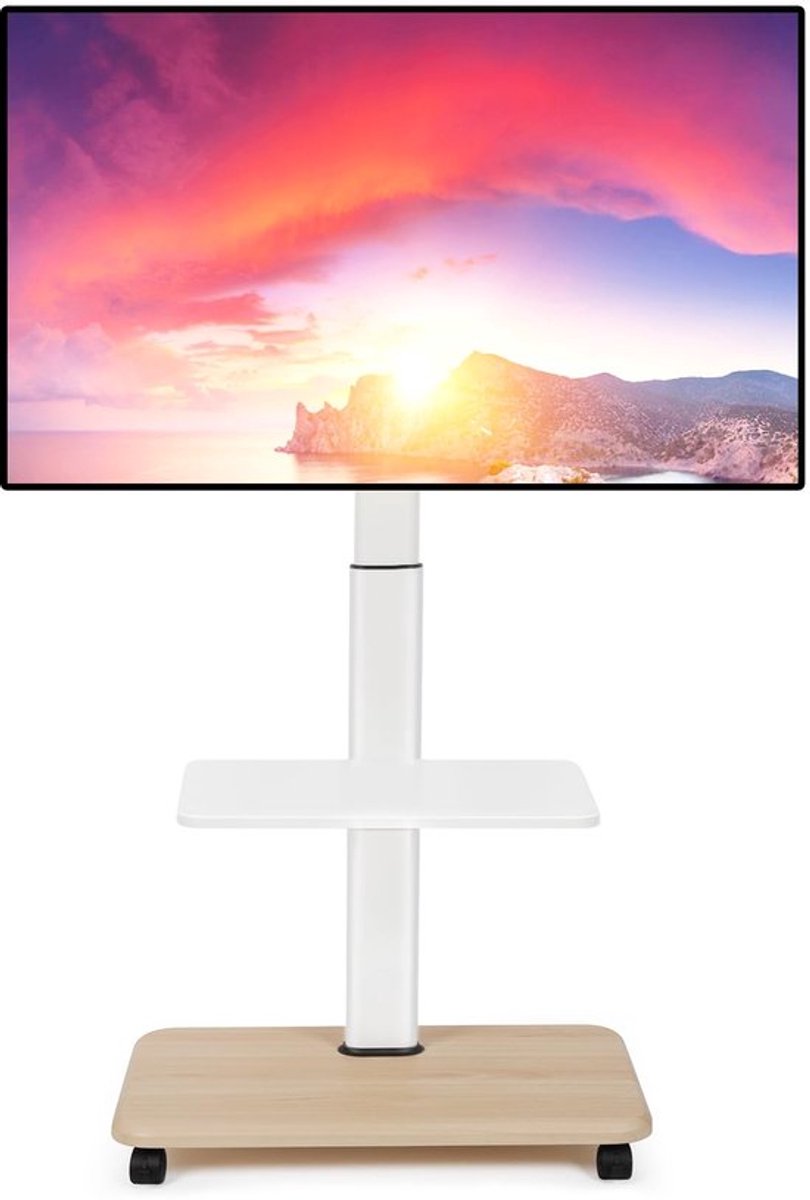 Verrijdbare en verstelbare TV Standaard voor 32-70 Inch Schermen op Wielen