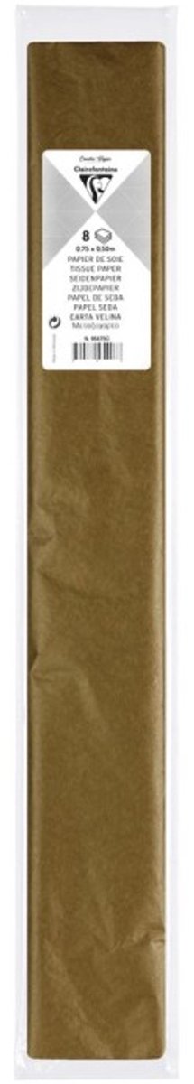 Clairefontaine zijdepapier 500 x 750 mm, goud