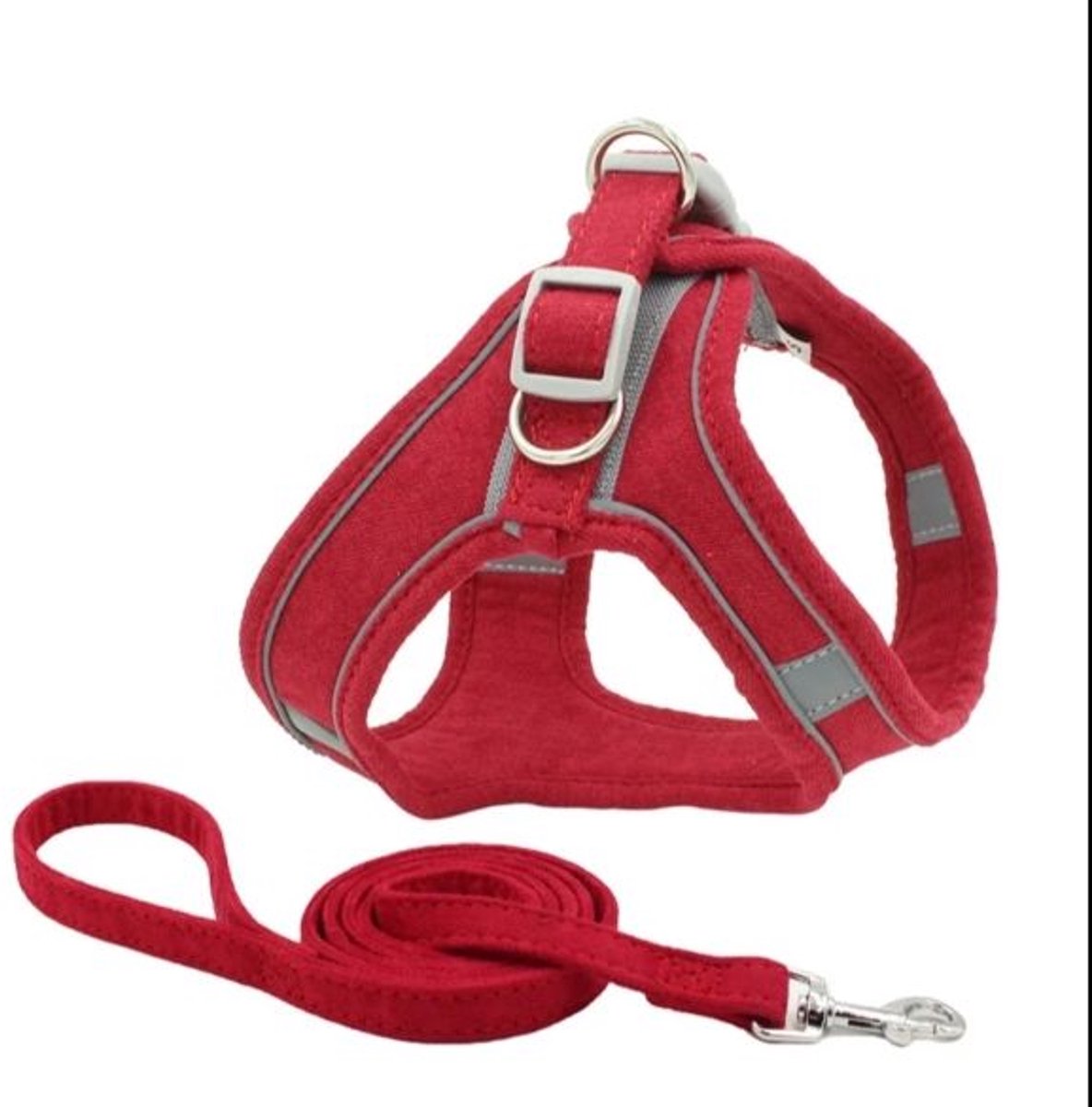 Hondenharnas | Puppy Tuigje | Geschikt voor teacup en toy breeds | Rood | XXS