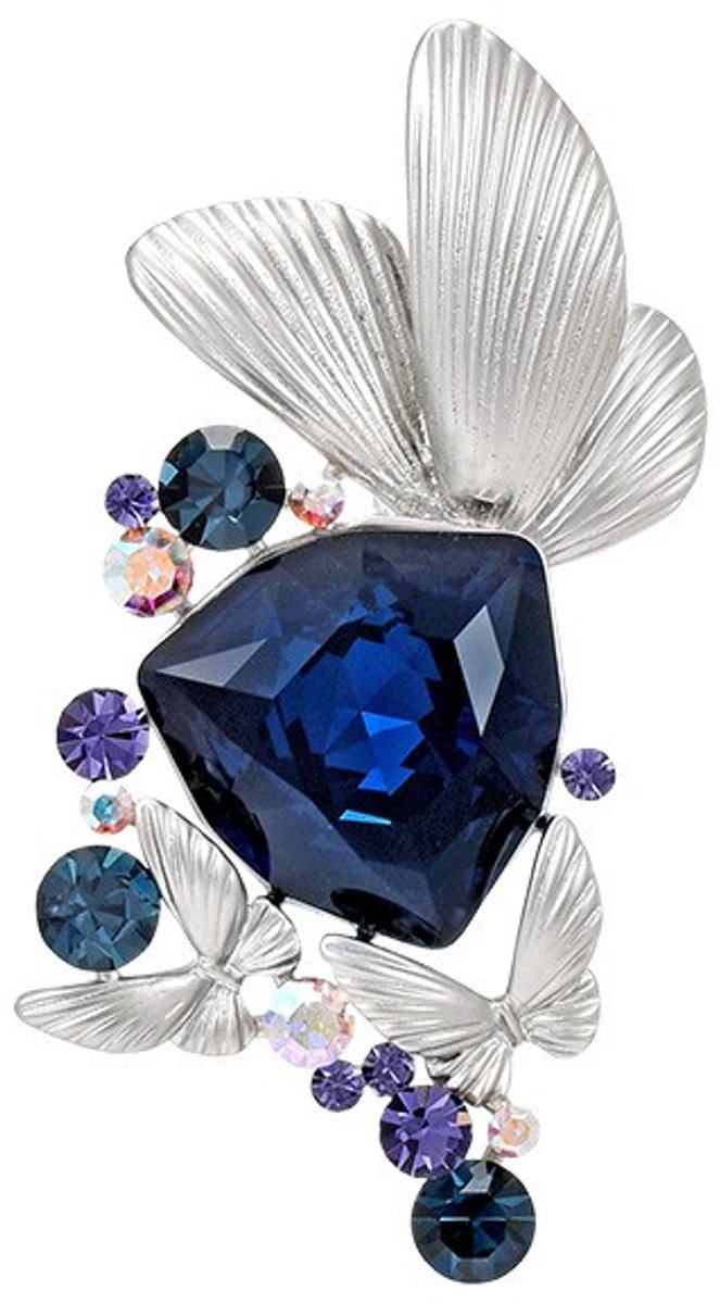 Goldpulse Broche - Dames Broche - Dames sieraden - vintage sieraden - hoogwaardige zirkonia - milieuvriendelijk koper