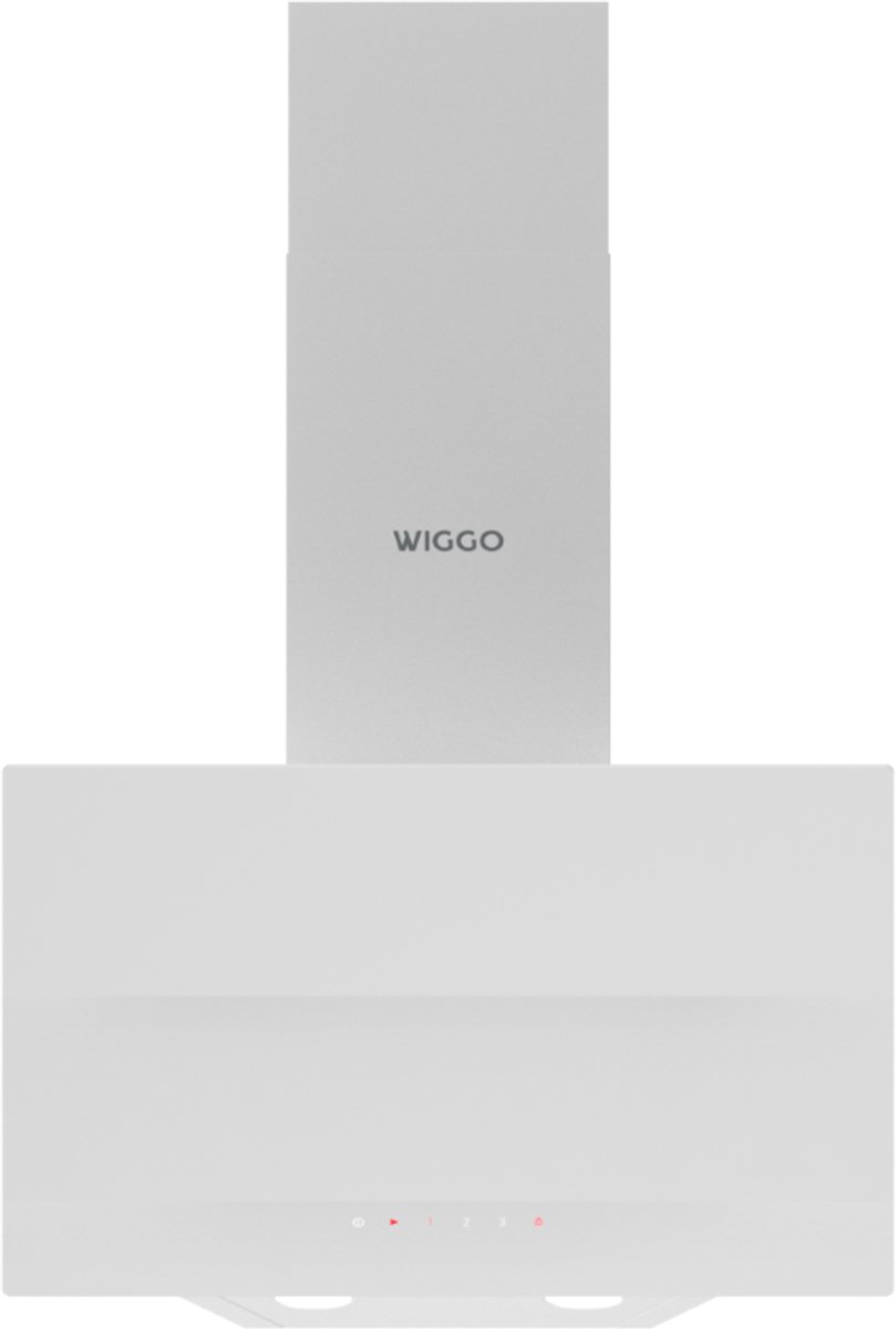Wiggo WE-A533G(W) Wandafzuigkap – Wit – 50 cm – Energieklasse A+