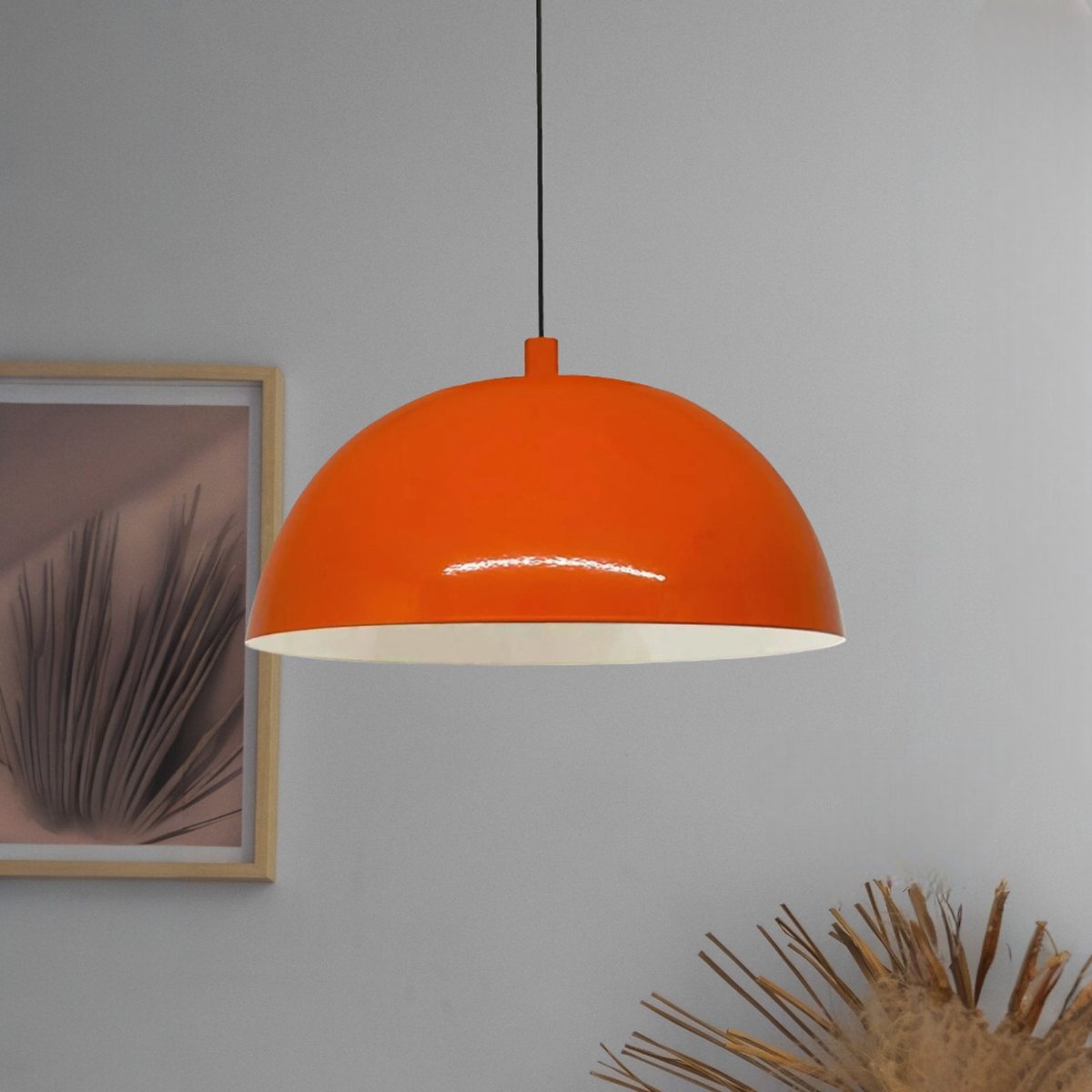 Bamyum Lipeo Hanglamp Industrieel Metaal Ø26 cm, Vintage Hanglamp, E27 Pendellamp