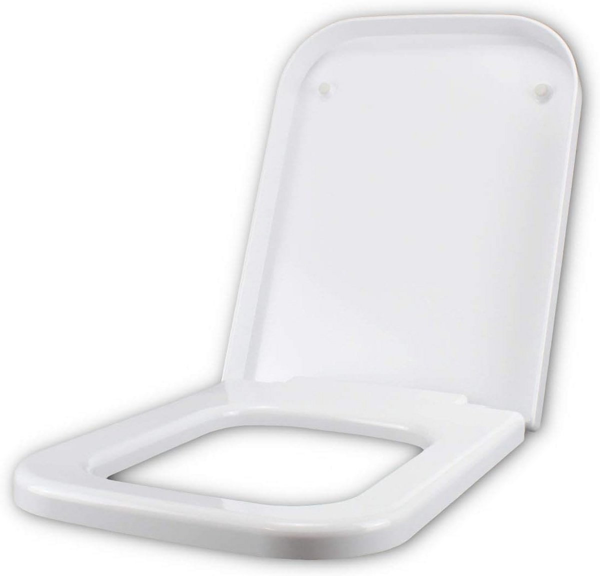 Wc-bril Softclose Geschikt voor GSI Traccia Toilet - RVS Scharnieren & Snelsluiting