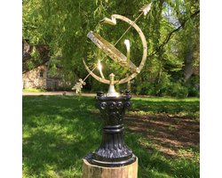 Grote Astrologische Zonneklok voor Buiten | Tuinklok Huisstijl 97 cm Hoog