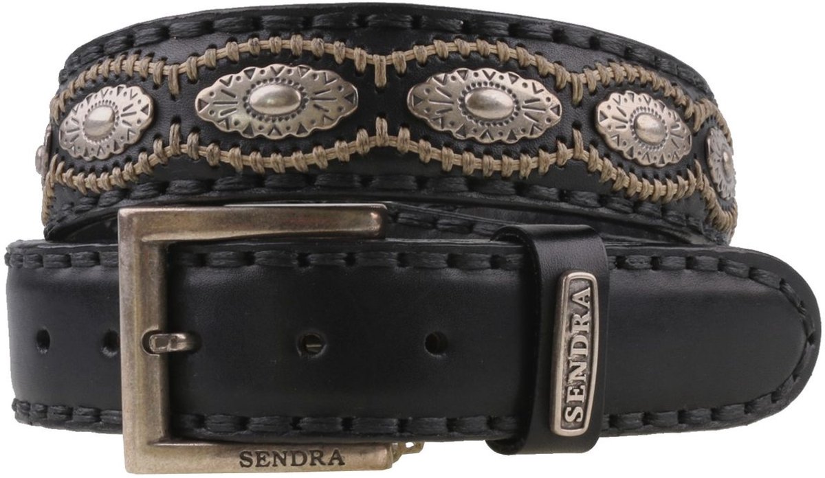 Sendra leren riem 7606 zwart
