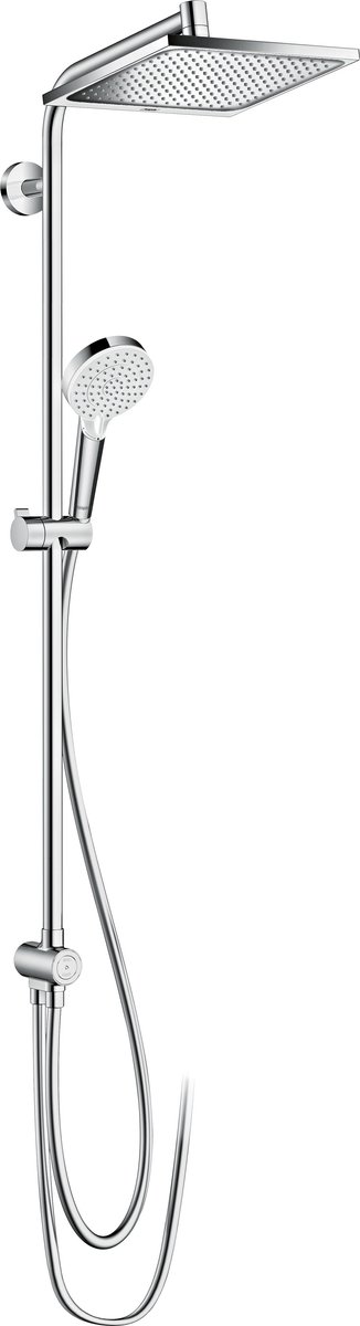 Hansgrohe Crometta E doucheset - 24cm - met 2-standen handdouche - met glijstang - chroom