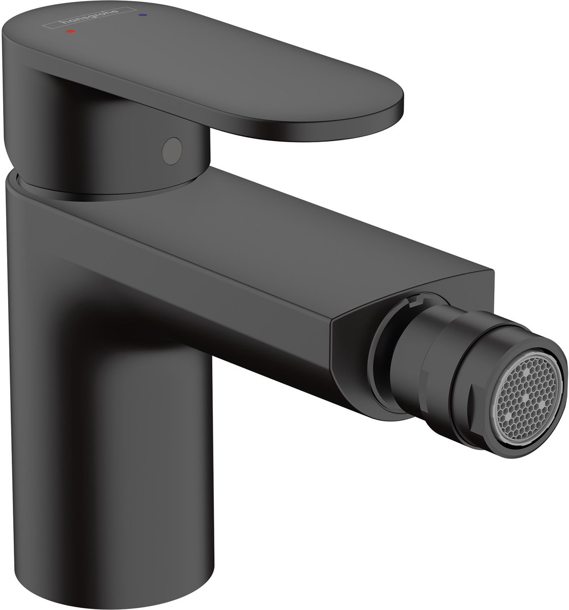 Hansgrohe Vernis Blend - eengreeps bidetkraan - met trekwaste - mat zwart