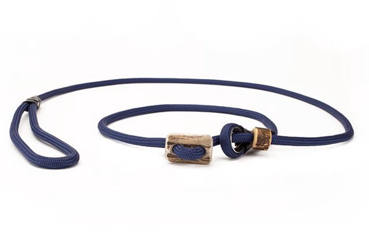 Mystique® Field trial moxon Lijn 6mm 150cm Blauw met hoornstopper