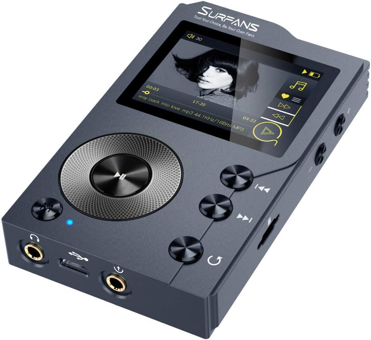 High-Res Audio MP3 Speler met Bluetooth, DSD DAC en Uitbreidbaar Geheugen