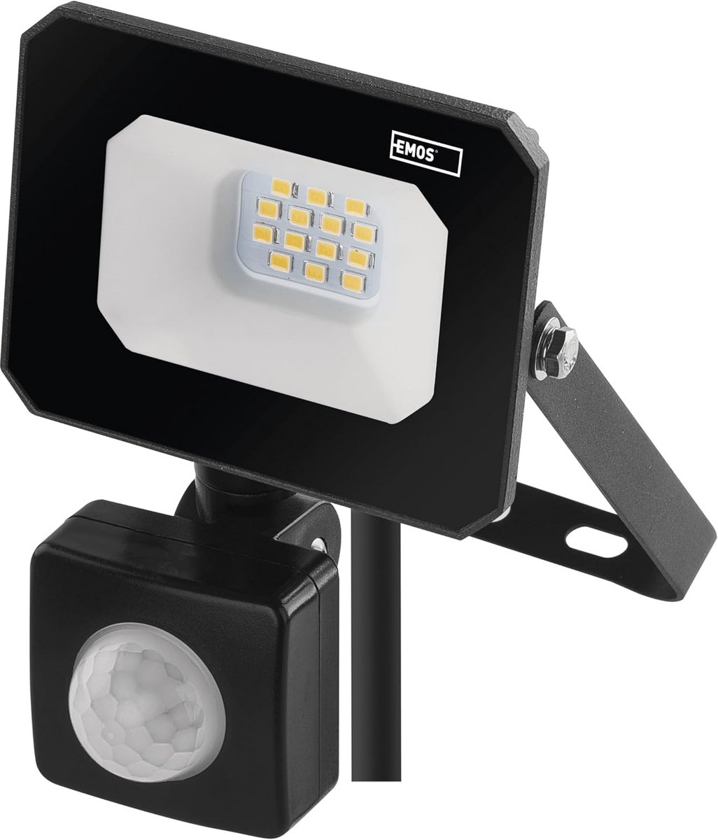 Waterdichte Led Schijnwerper met Bewegingsmelder 10W Neutraal Wit 4000K IP65