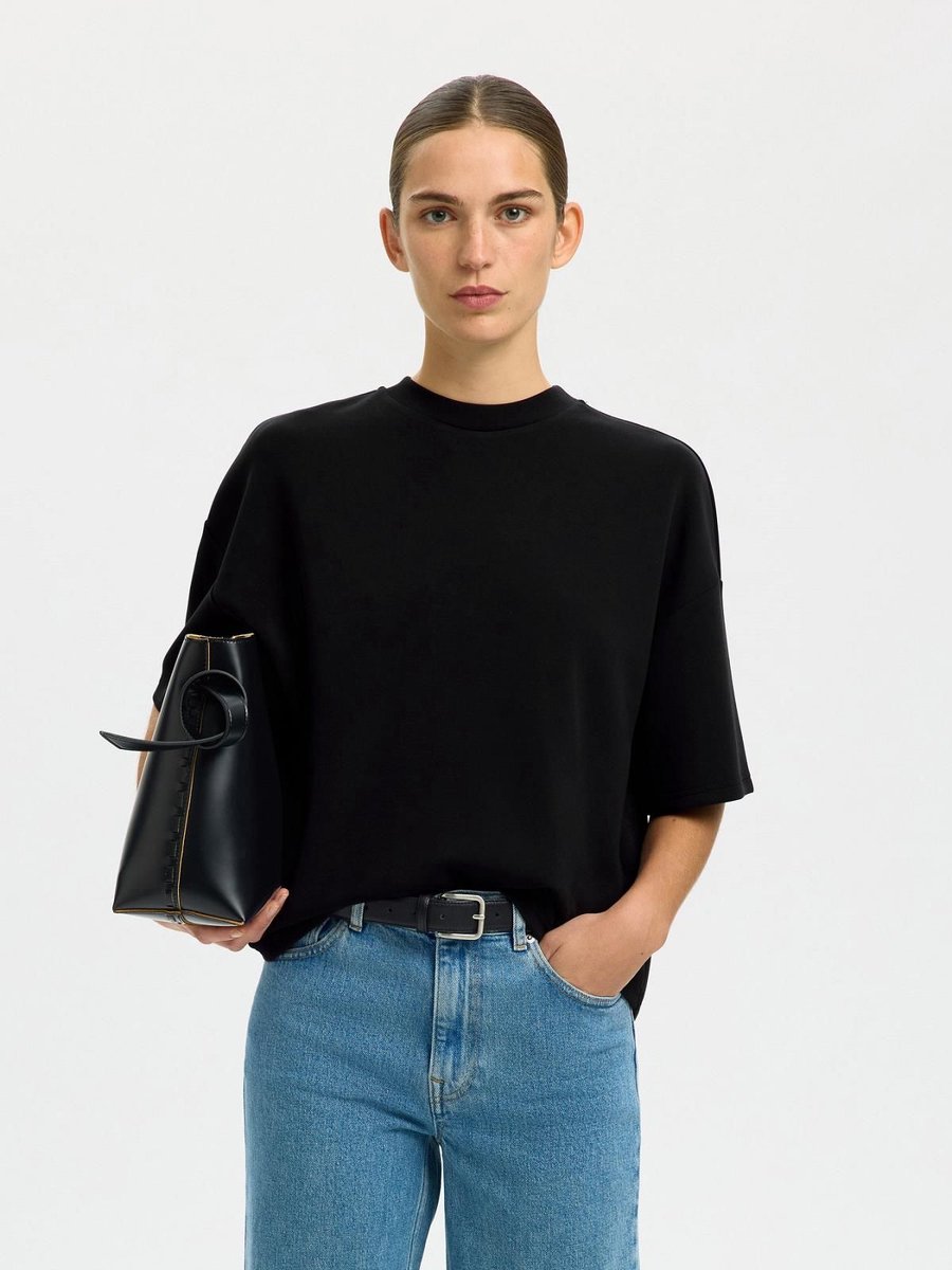 SLW Oversized Tenny Tee Black