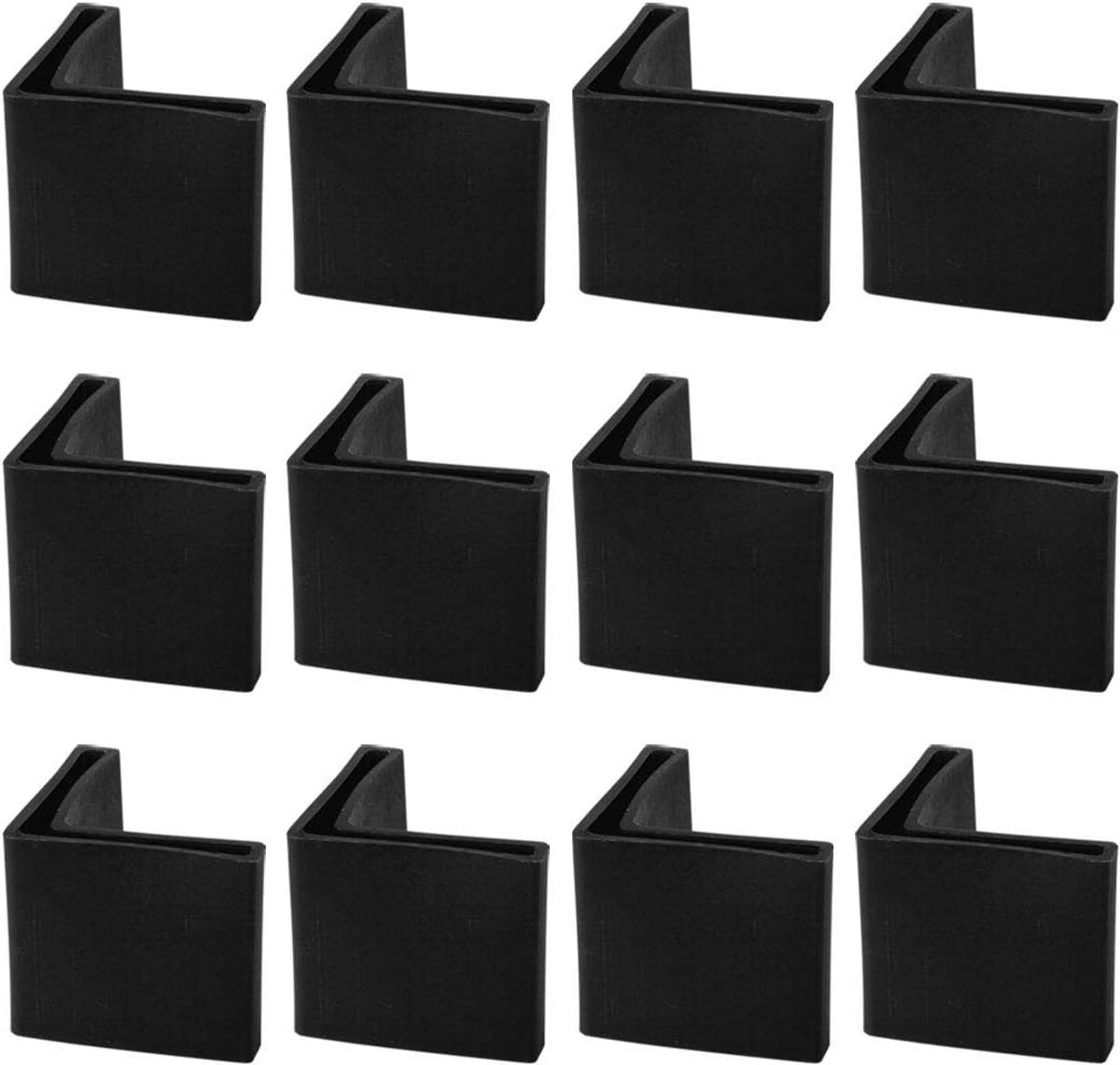 12x Stuks Hoekbeschermers L-Profiel voor Poten - Krasvrij & Geluidsdempend - Voor Meubels en Vloerbescherming