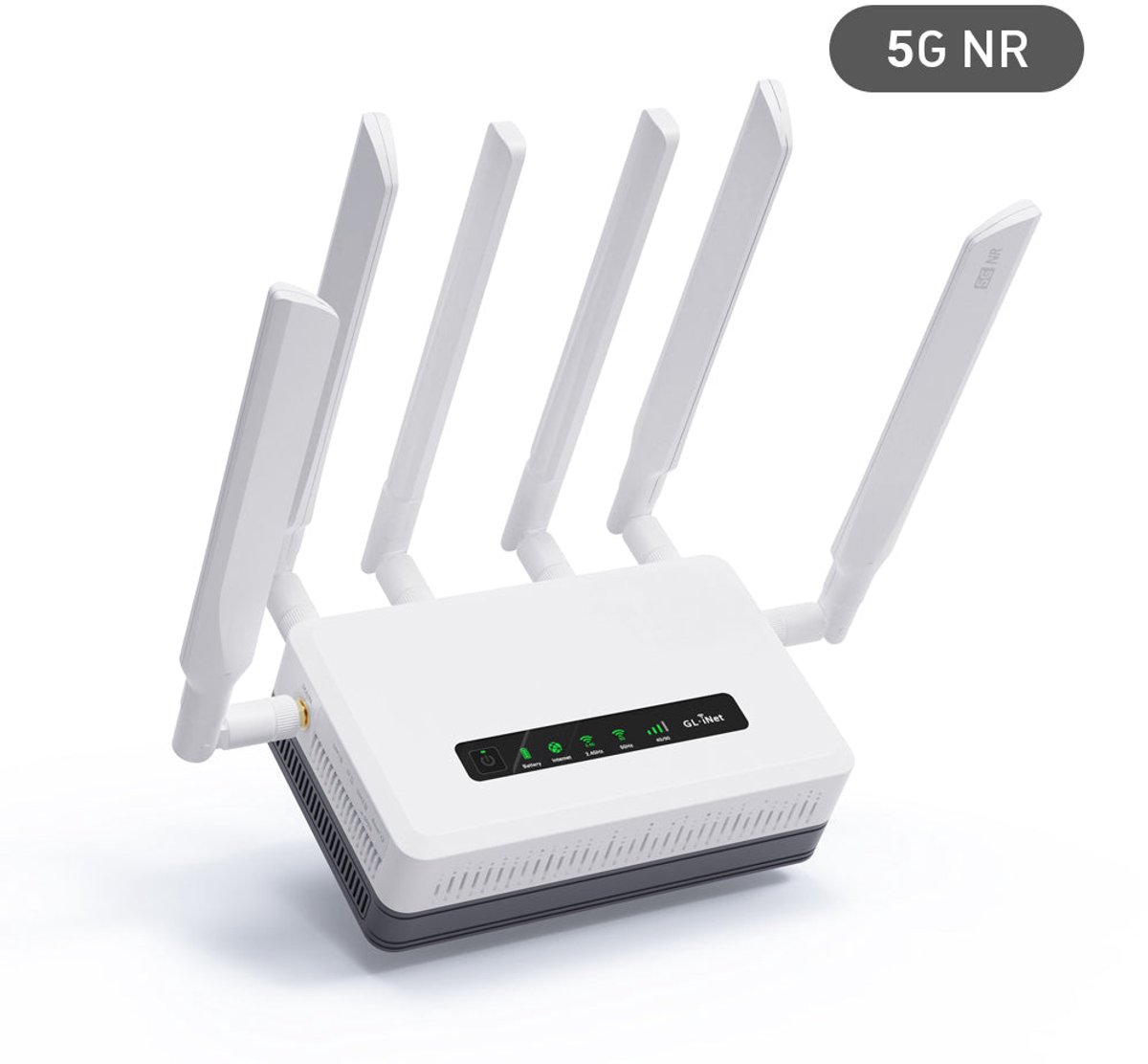 Gl.iNet GL-XE3000 PuliAX 5G NR Wi-Fi 6 Router - Dual Sim - ultieme draagbare 5G Wifi 6 router met batterij