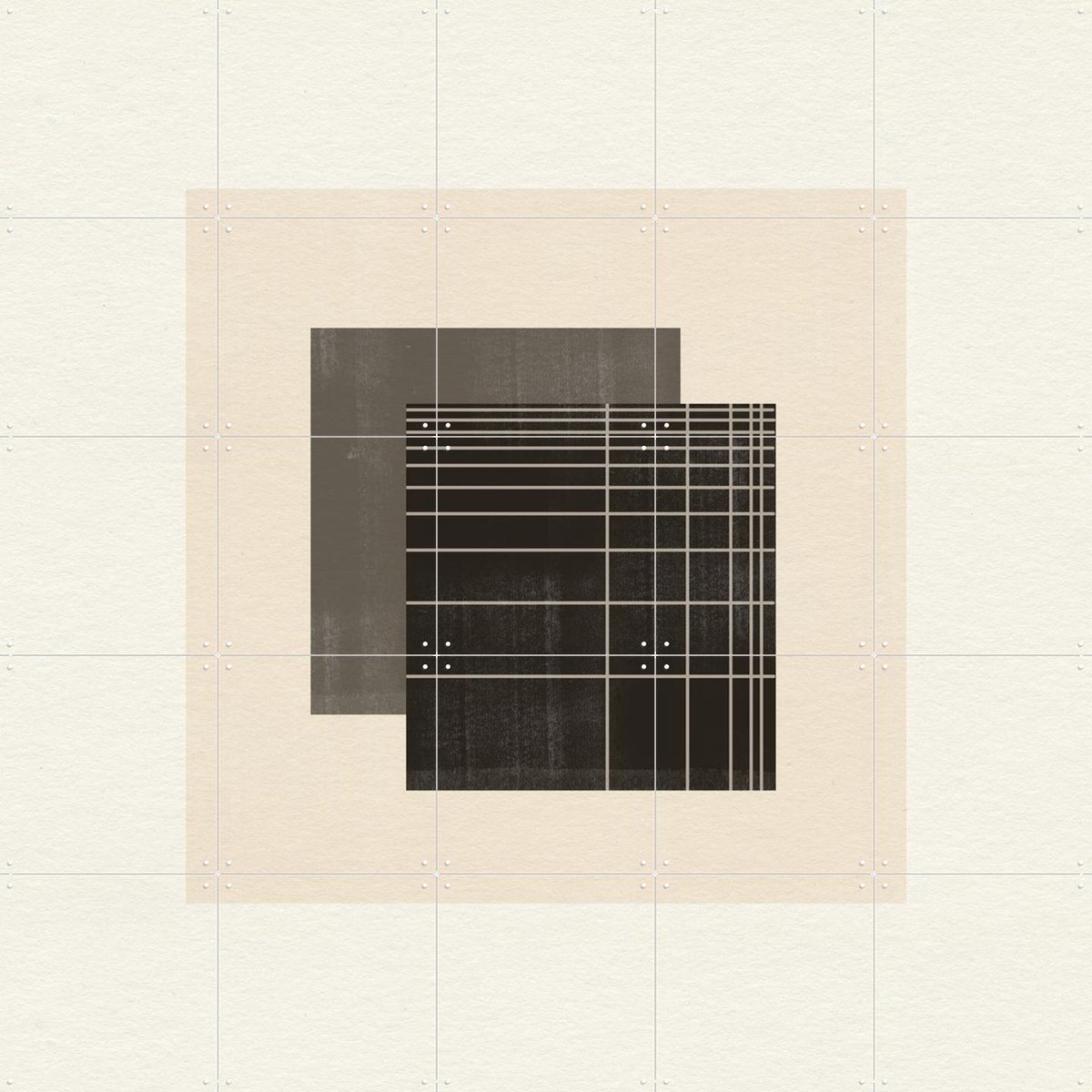 IXXI Paper Object No.3, The Miuus Studio & Various - 100 x 100 cm - Gratis ophangtool - Grote wanddecoratie en posters - Geometrische Kunst
