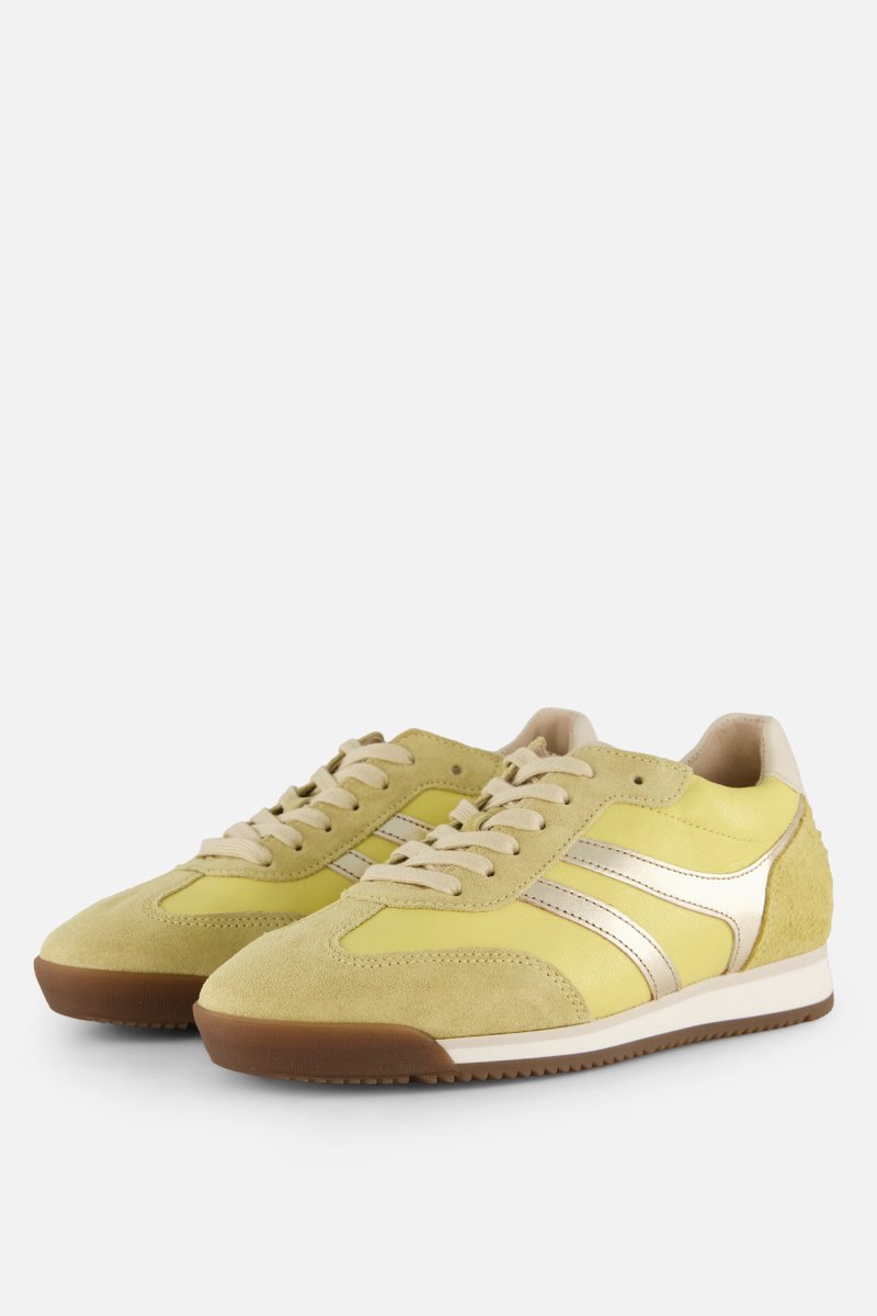 Gabor Sneakers geel Leer