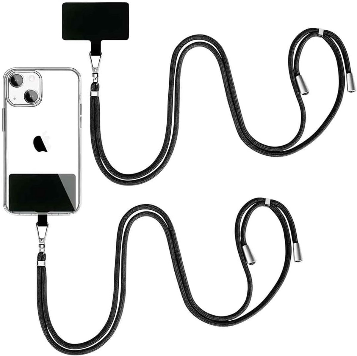 Mobiele Telefoon Ketting - Universele Telefoonkoord voor Ophangen - Verstelbaar Koord - Telefoonketting voor Alle Smartphones