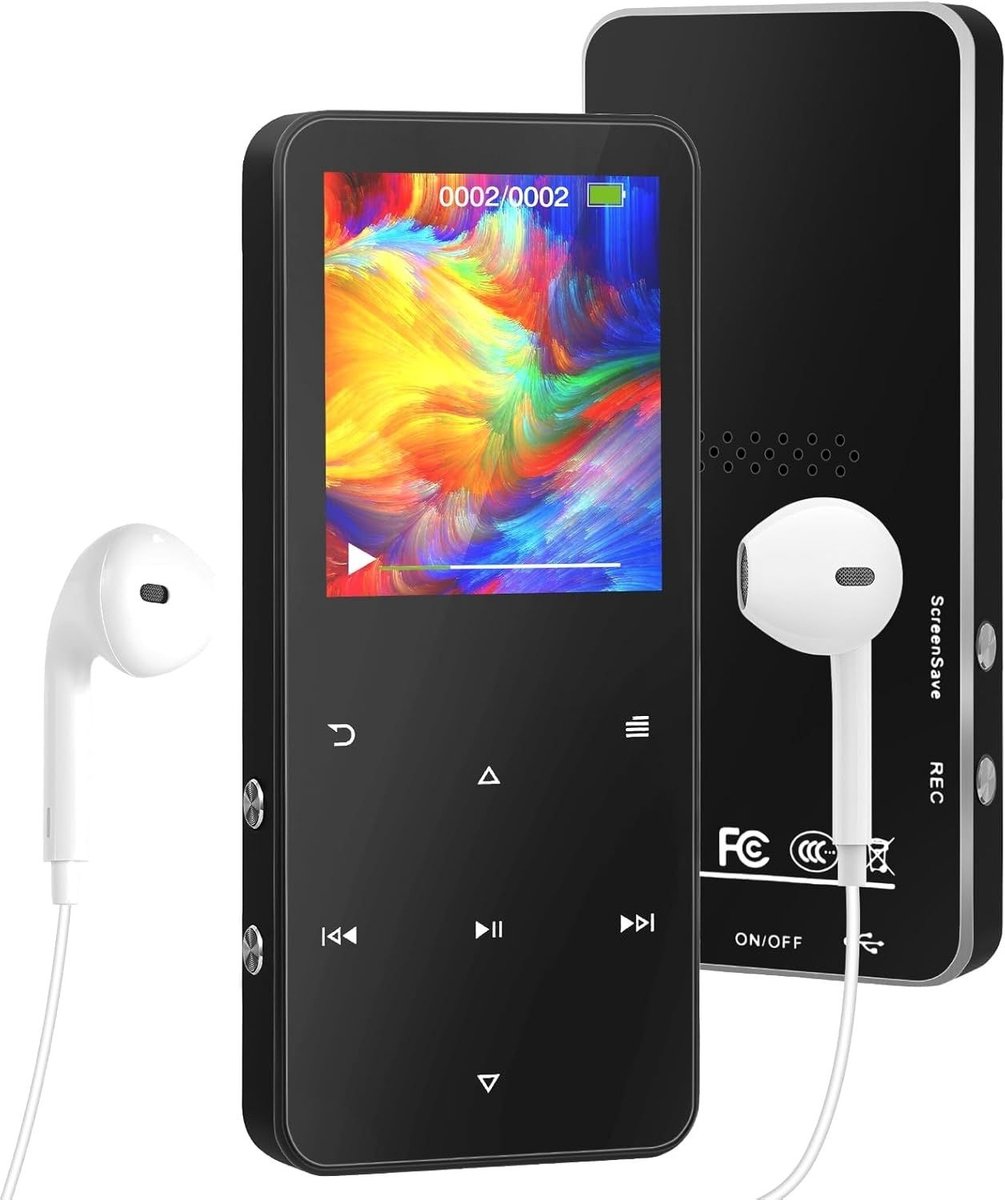 SNJY® MP3 Speler Bluetooth - MP4 Speler - Muziek Speler - 32 GB - Zwart
