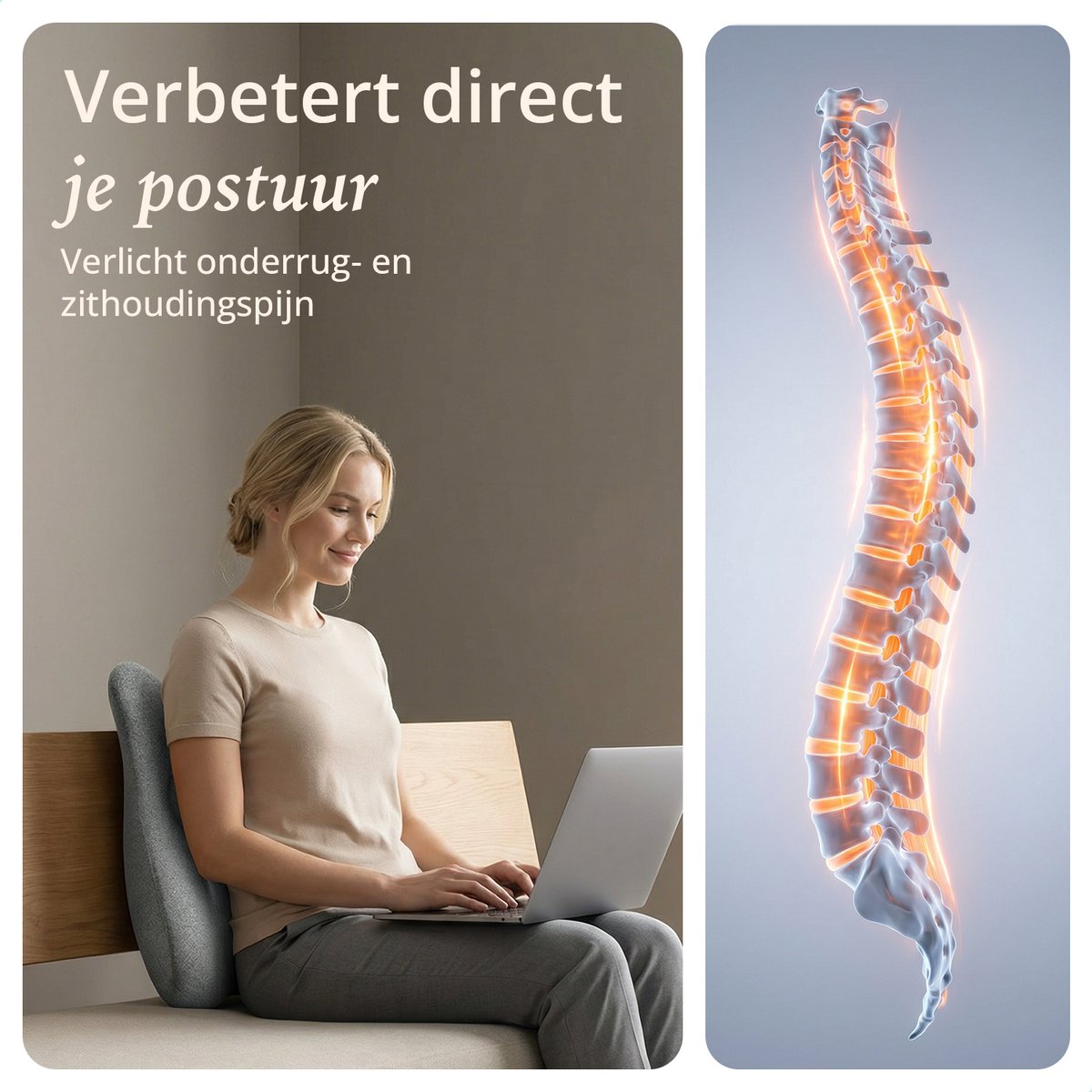 Lifeproducts Massagekussen met Memory Foam - Nekmassage Apparaat - Rug Massageapparaat - Massage voor Nek en Rug - Shiatsu Nek Massage Apparaat met Warmtefunctie — cadeau in Cadeau-ideeën - foto 3