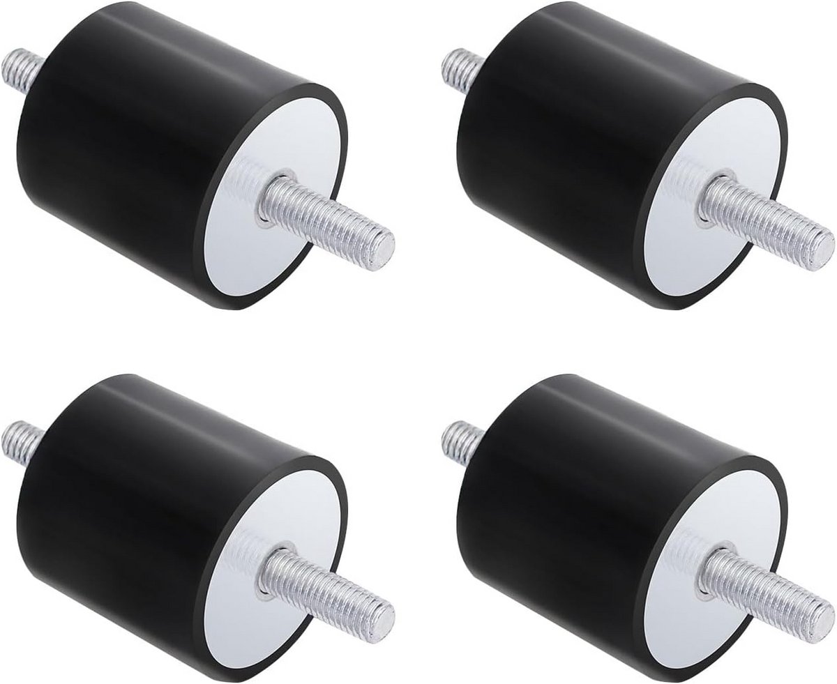 4x Trillingsdempers M8 Rubber Silentblokken voor Machine Isolatie en Schokabsorptie