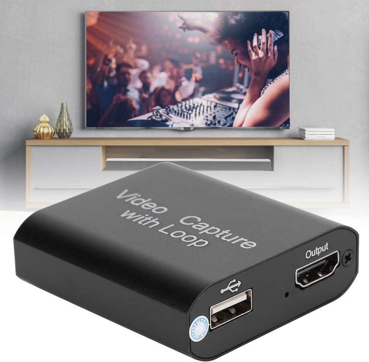 HDMI Video Capture Card USB 2.0 - 4K Input, 1080P Opname & Loop-out Functie