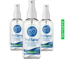 PediSpray® 3 Pack | Voetspray tegen Zweetvoeten, Stinkvoeten & Stinkende schoenen - Anti Transpirant