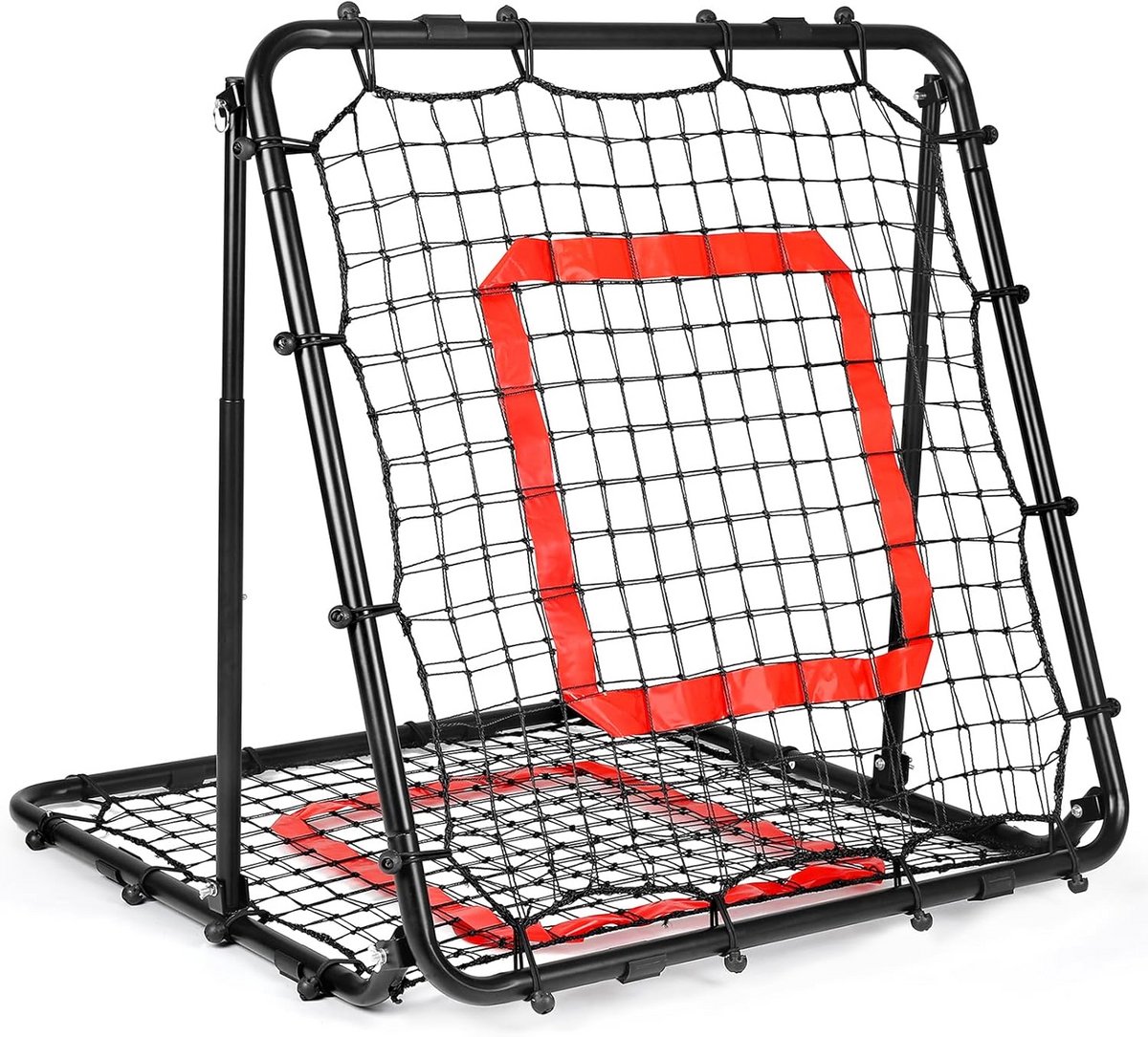 Rebound Net voor Honkbal, Softbal & Volleybal - Pitch Return Trainingsnet met Verstelbare Hoek