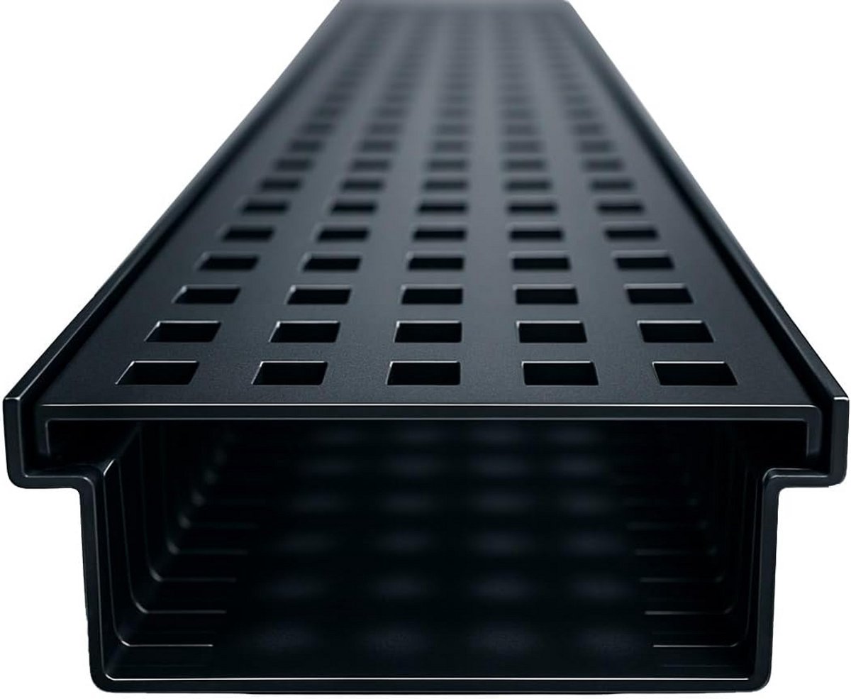 Drainagegoot 1 meter Antraciet RAL 7016 voor Gevel en Terras - 15 cm Breed