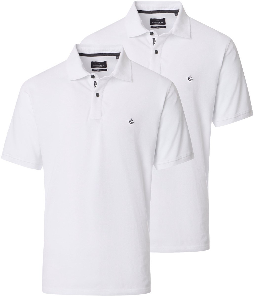 CASAMODA Heren poloshirt 2 pack Basic
