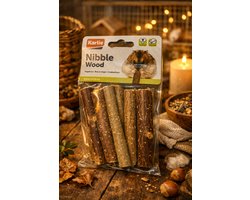 Karlie Nibble Wood - Knabbelhout - Knaagdieren Snacks - Houtstaafjes - 10 pcs.