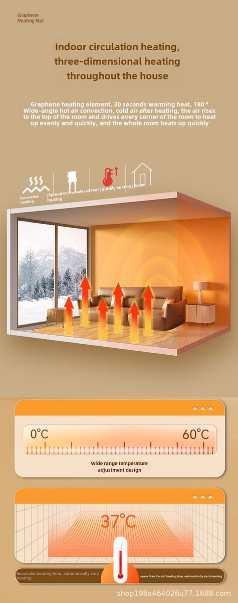 Nuan Tianbao Elektrische Deken 50 x 150 cm met Timer en Warmtestanden - afbeelding 2