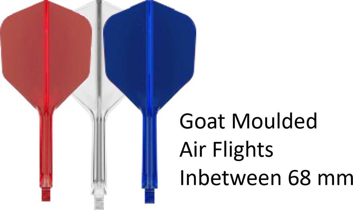 Goat Dartflight AIR NL Rood Clear Blauw NO6 Inbetween