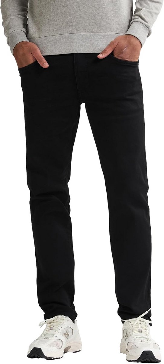 Heren Slim Fit Jeans Zwart Stretch Denim voor een Moderne Look