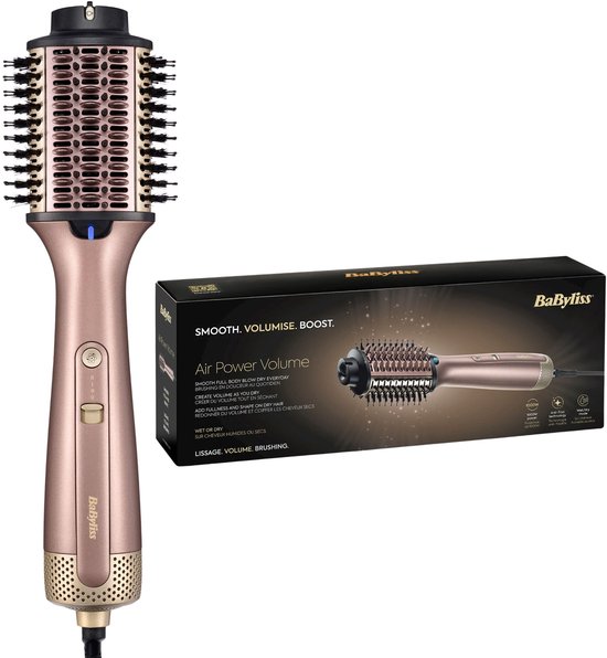 BaByliss Air Power Volume AS95E Föhnborstel - Multistyler Wet to Dry - Gladmaken/Volume/Boosten - Krulborstel (Airstyler)