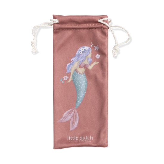 Little Dutch kinderzonnebril Shell Mermaid Pink - roze transparante schelp zonnebril - sunglasses van Merkloos — afbeelding 3