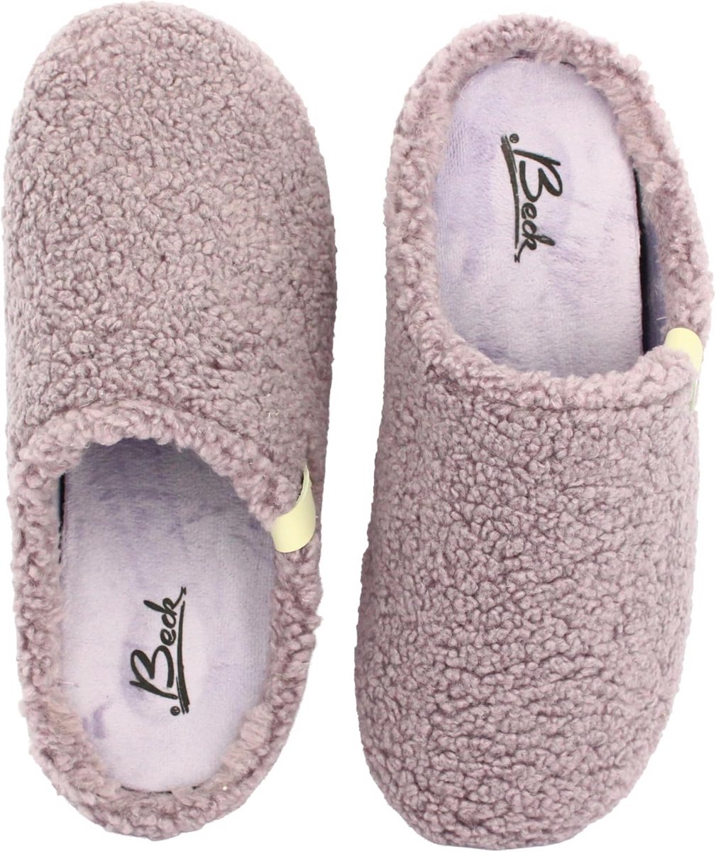 Comfortabele Dames Muiltjes met Pluche Teddy Voering en Uitneembaar Voetbed