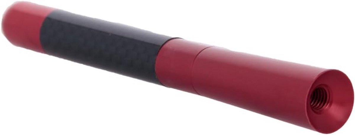 Universele Auto Radio Antenne Kort 12cm Rood - FM AM Ontvangst