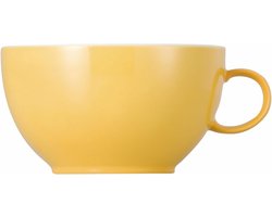 Grote Gele Cappuccino Kop Porselein 0,38 Liter
