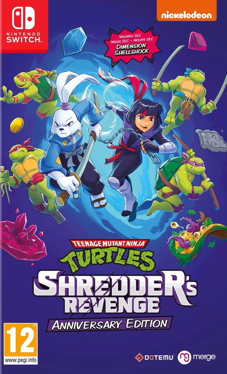 Teenage Mutant Ninja Turtles Shredder’s Revenge Anniversary Edition game met pixel art, co-op tot 6 spelers, DLC Dimension Shellshock - Afbeelding 2