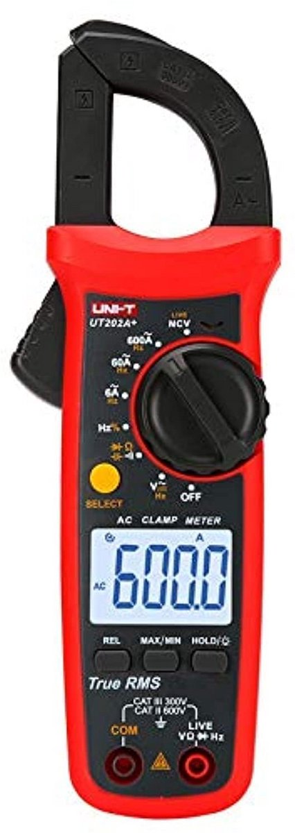 Digitale Tangmeter Stroomtang Meten AC/DC Stroom en Spanning