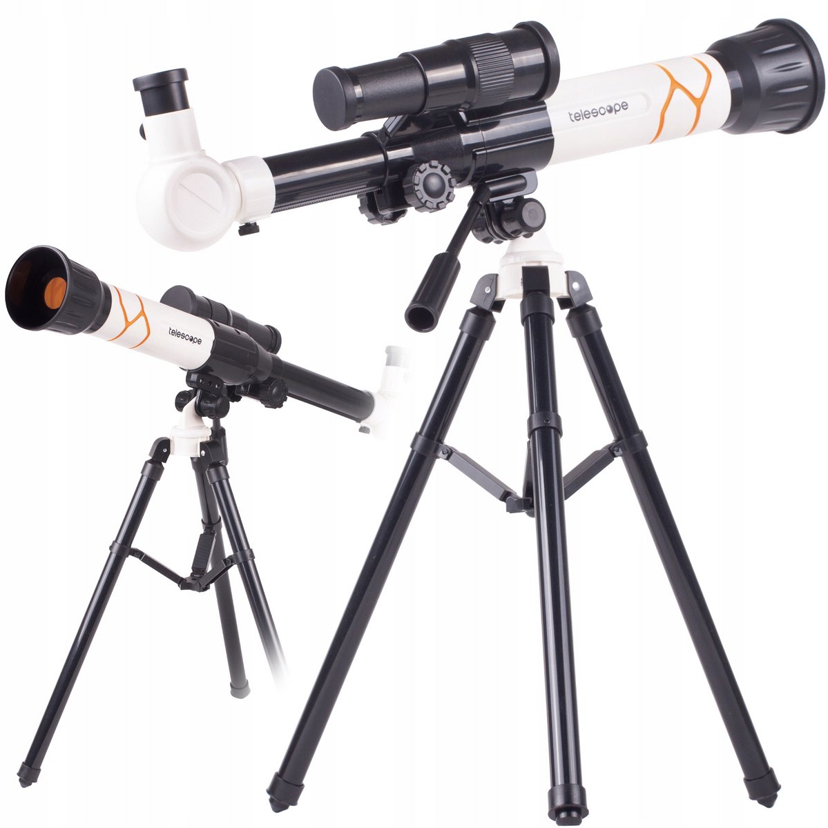 Playos® - Telescoop - Wit - STEM speelgoed - Educatief - 20x 30x 40x - Driepoot Standaard