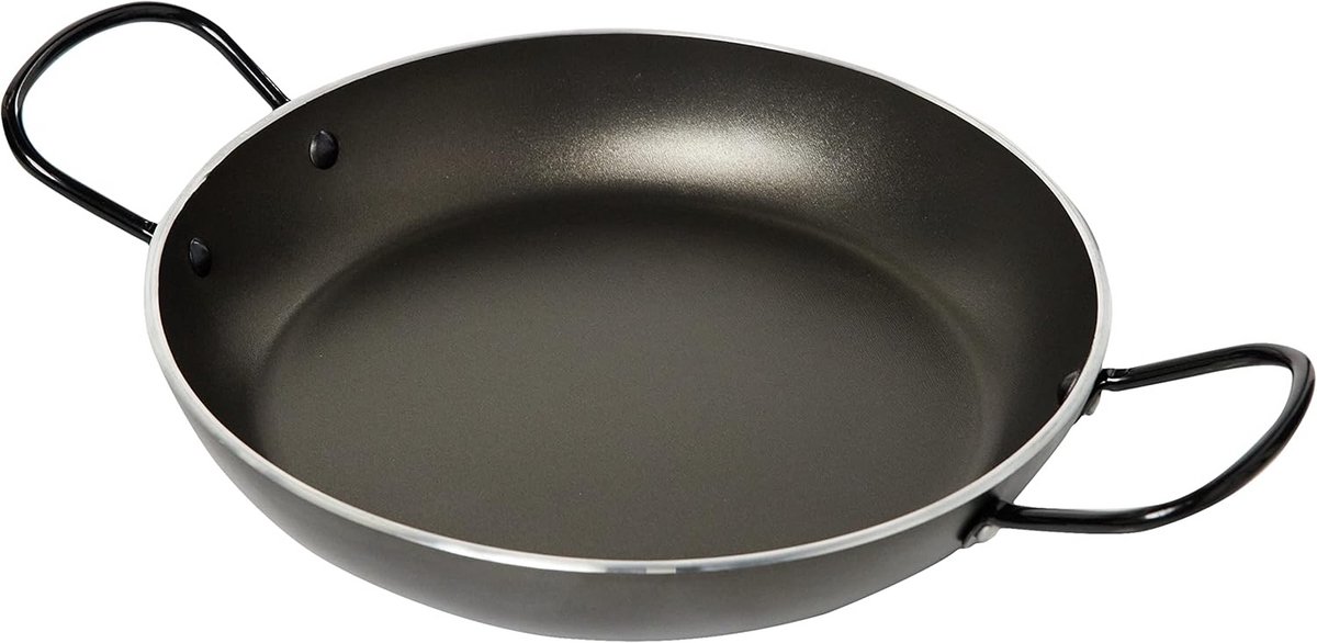 Stevige Paella Pan 28 cm - Anti-aanbak Kookpan voor Heerlijke Paella