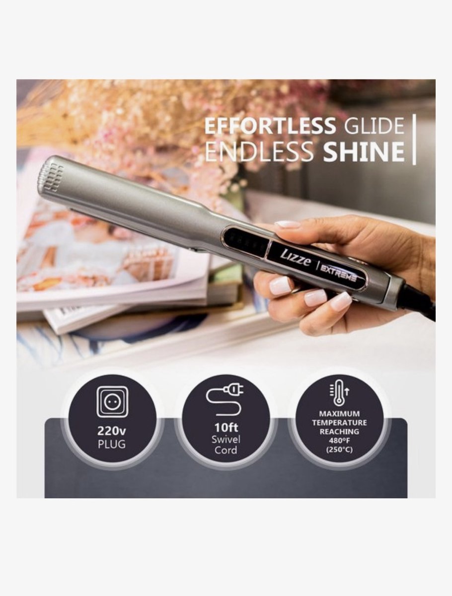 Lizze Extreme Titanium Stijltang 250°C - lizze.br - €83,00