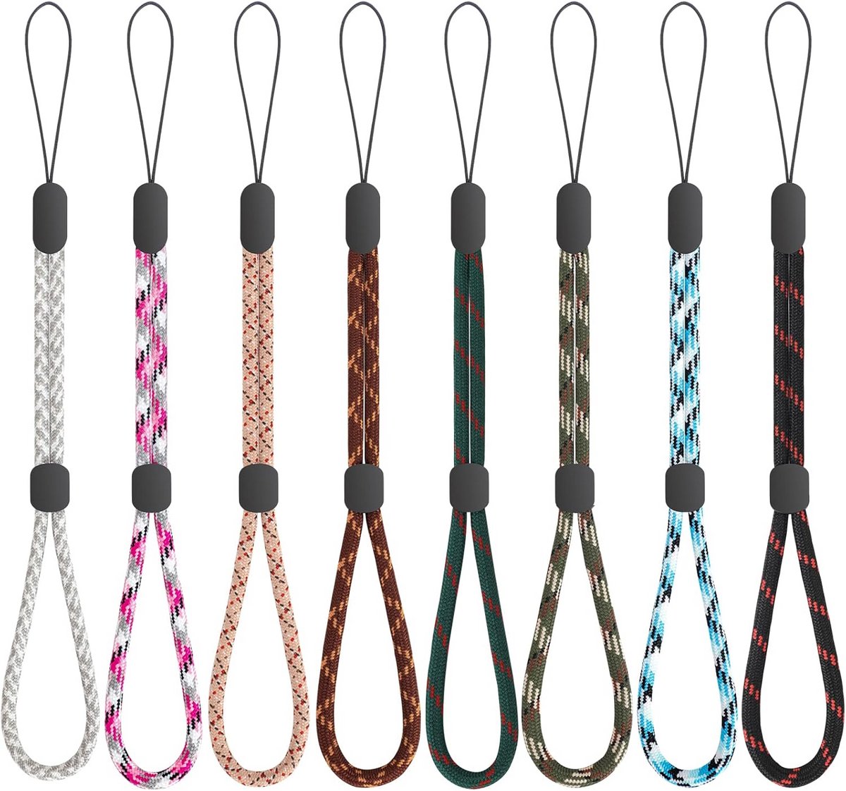 Verstelbaar Nylon Polsband Lanyard voor Mobiele Telefoon, Camera en Sleutelhanger